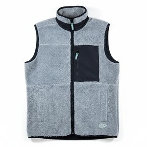 Wellen Windsurf Fleece Vest Speckle Grey Men XS Unisex Gorpcore Cabincore